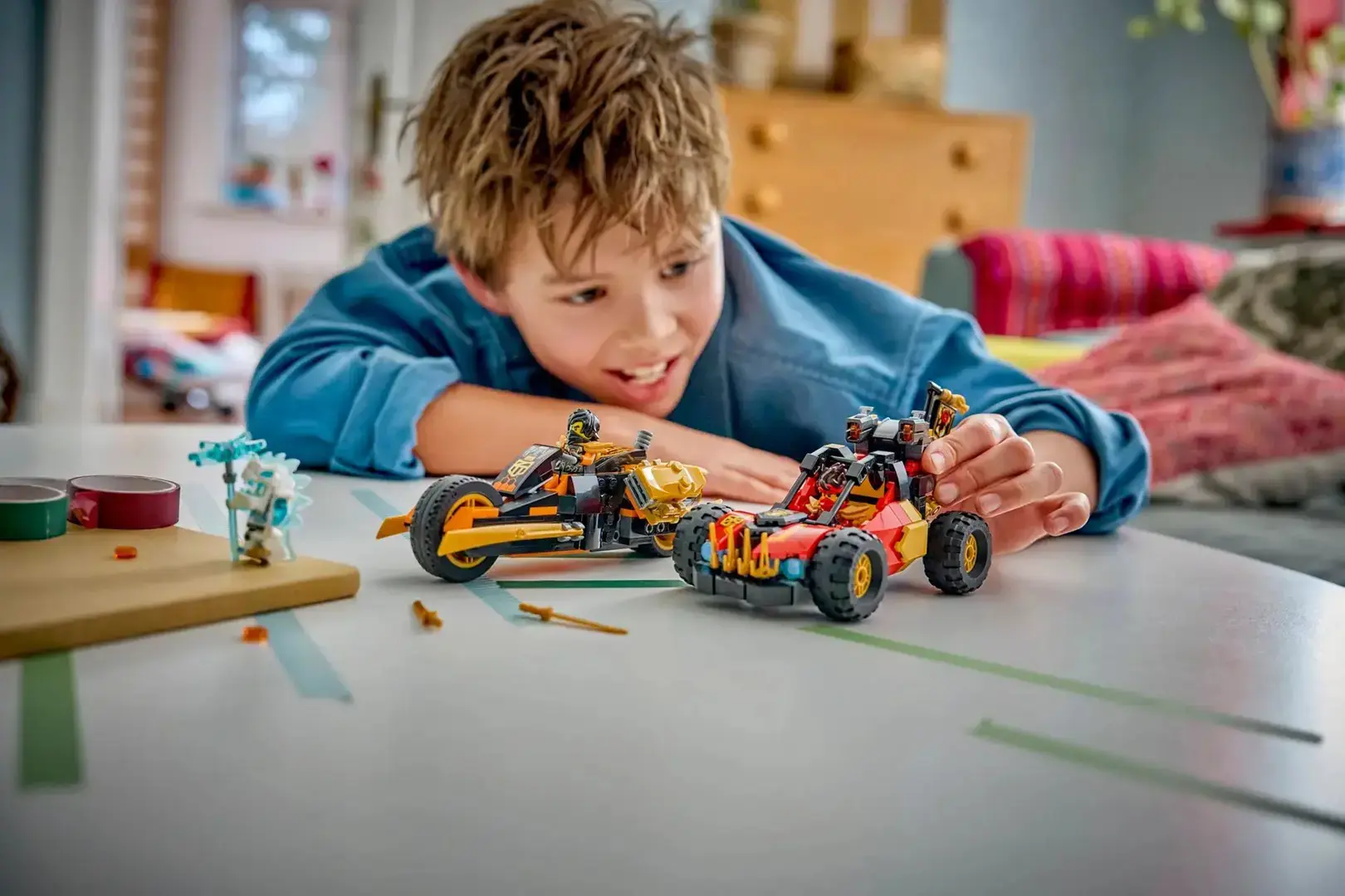 LEGO NINJAGO 71864 Kai and Cole's Combiner Vehicles