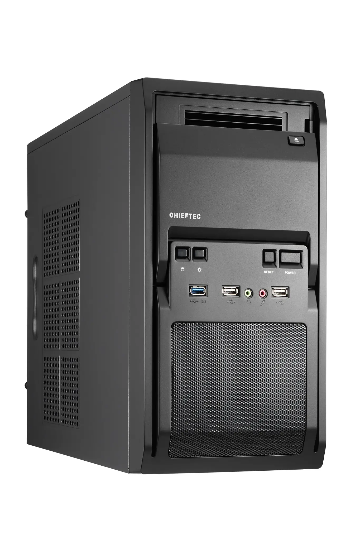 Chieftec LT-01B-350GPB, Mini Tower, PC, Black, Mini-ATX, SECC, 14 cm