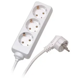 Vivanco extension cord 3 sockets esa 1.4m, white
