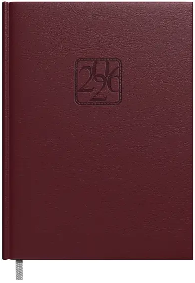 Kalendorius KANCLERIS Day 2026, PU, tamsiai ruda