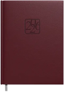 Kalendorius KANCLERIS Day 2026, PU, tamsiai ruda