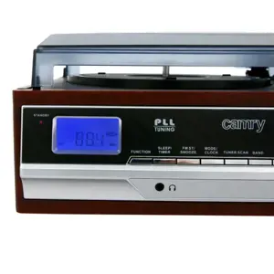 "Camry Premium CR 1168" garso patefonas Juoda, mediena