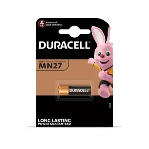 Duracell MN27, Vienkartinė baterija, šarminė, 12 V, 1 vnt., 18 mAh, MN27
