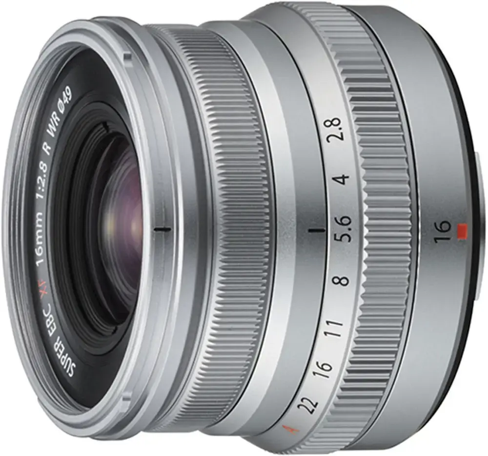 FUJIFILM FUJINON XF 16mm F2.8 R WR(Sidabrinis)