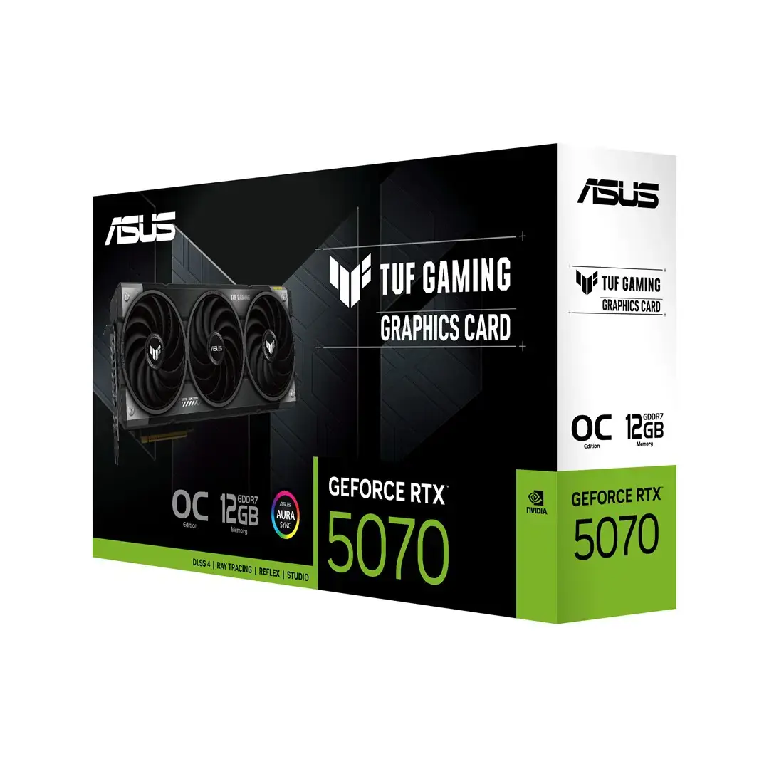 Vaizdo plokštė ASUS GeForce RTX 5070 12 GB, GDDR7, 90YV0LZ0-M0NA00