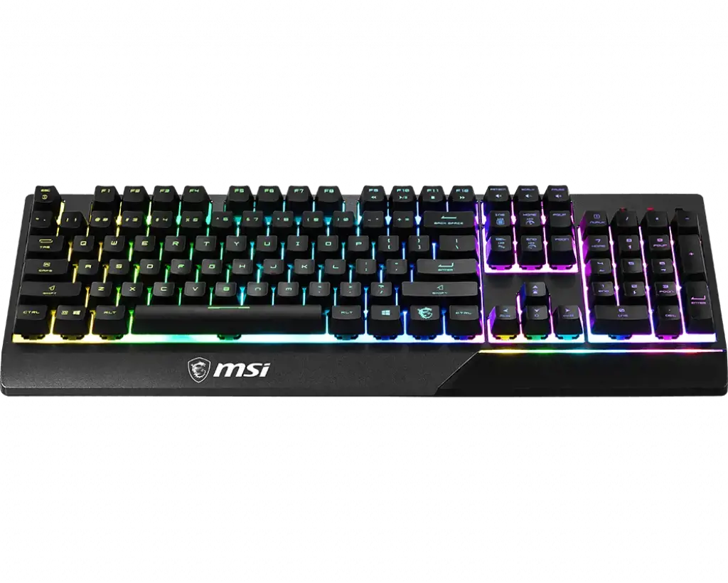 MSI "Vigor GK30" žaidimų klaviatūra, JAV išdėstymo, laidinė, juoda