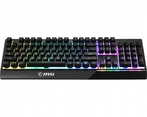 MSI "Vigor GK30" žaidimų klaviatūra, JAV išdėstymo, laidinė, juoda