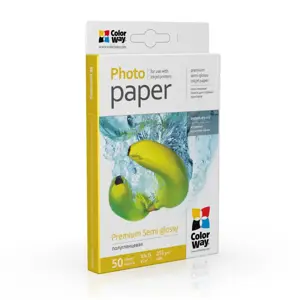 ColorWay Photo Paper, 50 sheets | 255 g/m² | 10x15 | Premium Semi-Glossy