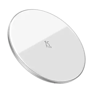"Baseus Qi" 15 W greitasis belaidis įkroviklis + C tipo USB kabelis, baltas (baltas)