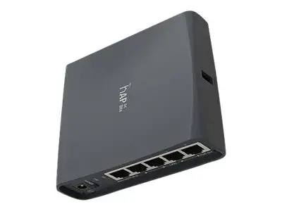 MikroTik RouterBOARD hAP ac lite RB952UI-5AC2ND - Radijo prieigos taškas - 100Mb LAN - 802.11a/b/g/n/ac - Dviejų juostų - DC maitinimas