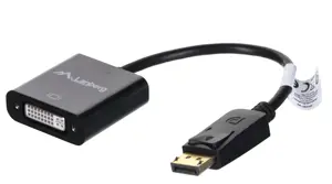 LANBERG AD-0007-BK "Lanberg" adapteris Displayport(M)->DVI-D(F) (24+1)