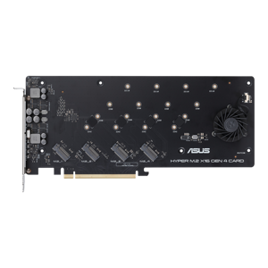 ASUS Hyper M.2 x16 Gen 4, PCIe, M.2, PCIe 4.0, sidabrinis, kompiuteris, aktyvus