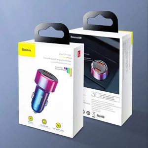 Baseus Magic Series Įkroviklis su skaitmeniniu ekranu 2x USB QC3.0 45W 6A juoda (CCMLC20A-01)