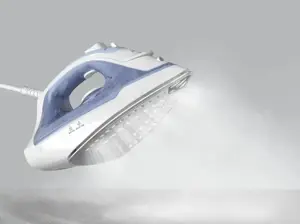 TEFAL Steam Iron | FV2C41E0 Virtuo | Steam Iron | 2000 W | Water tank capacity 240 ml | Continuous steam 27 g/min | Steam boost performance 120 g/min | Blue/White