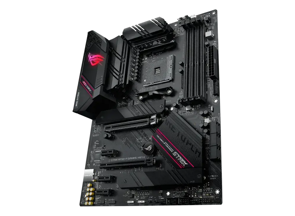 ASUS ROG STRIX B550-F GAMING WIFI II, AMD, "Socket AM4", 3 kartos "AMD Ryzen™ 3", 3 kartos "AMD Ryzen 5", 3 kartos "AMD Ryzen™ 7", 3 kartos..., DDR4-SDRAM, 128 GB, DIMM