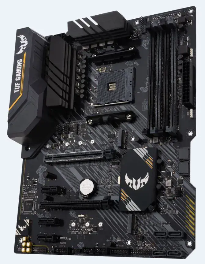 ASUS TUF GAMING B450-PLUS II, AMD, "Socket AM4", 3 kartos "AMD Ryzen™ 3", 3 kartos "AMD Ryzen 5", 3 kartos "AMD Ryzen™ 7", 3 kartos..., DDR4-SDRAM, 128 GB, DIMM