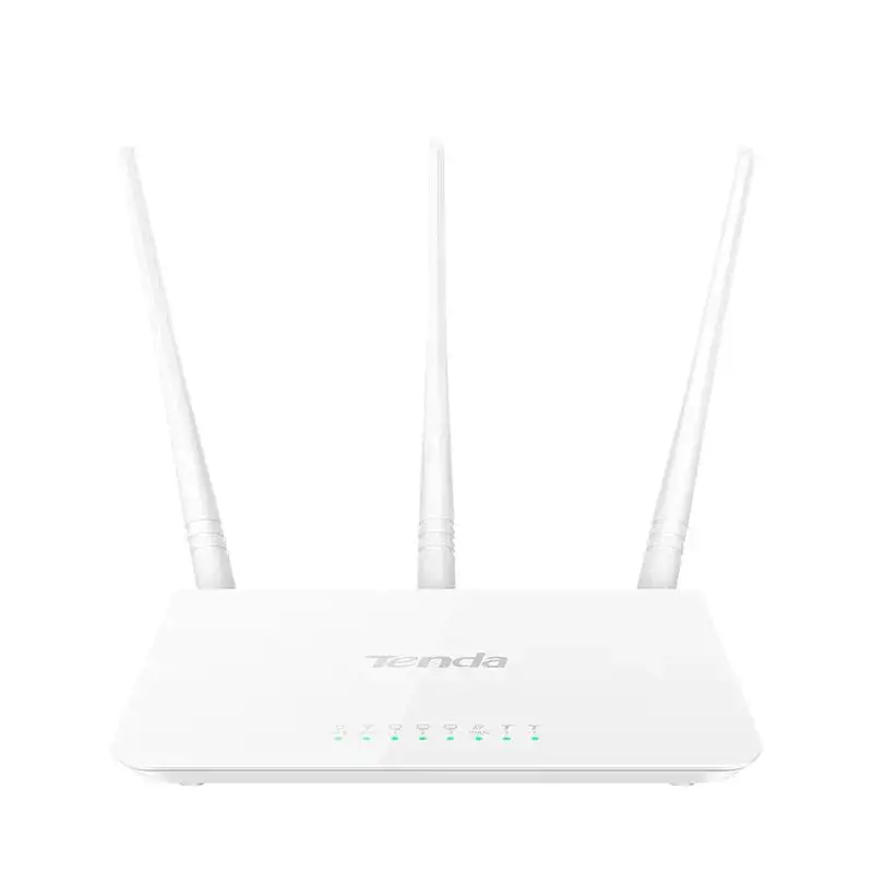 "Tenda Wi-Fi" maršrutizatorius 300Mbps, 3x5dbi fiksuotos antenos, 1x10/100Mbps WAN prievadas, 3x10/100Mbps LAN prievadai; 2,4 GHz, DHCP, PPPoE, statinis IP, PPTP, L2TP, WPS, WISP