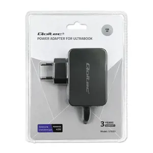QOLTEC 51030 Maitinimo adapteris ultrabook'ui HP 45W 19.5V 2.31A 4.5x3.0 kontaktų