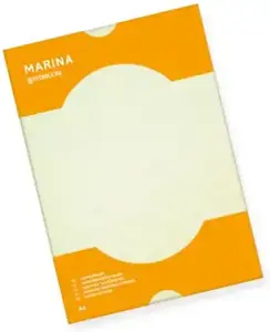 Dekoratyvinis popierius MARINA, A4, 90 g/m2, 50 lapų, kreminės sp.