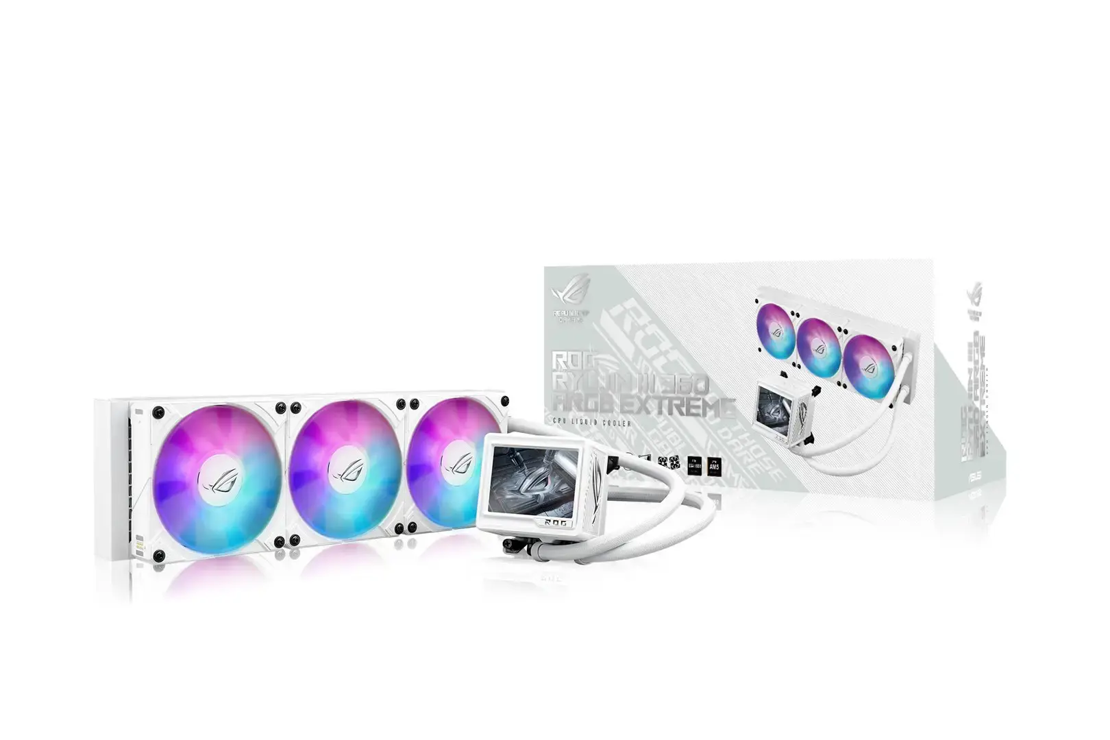 ASUS ROG RYUJIN III 360 ARGB EXTREME WHT Processor All-in-one liquid cooler 12 cm White 1 pc(s)