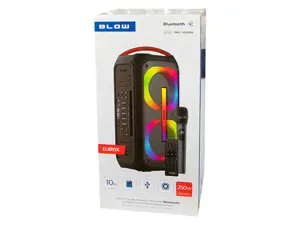 "Bluetooth" garsiakalbis DJBOX + nuotolinio valdymo pultas + mikrofonas