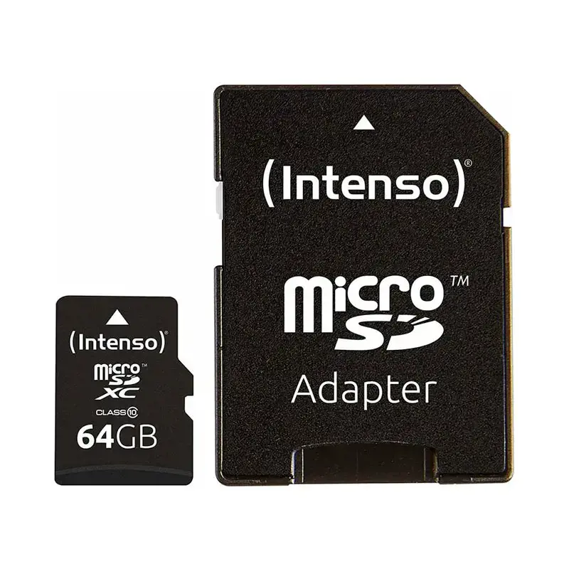ATMINTIS MICRO SDXC 64GB C10/W/ADAPTERIS 3413490 INTENSO