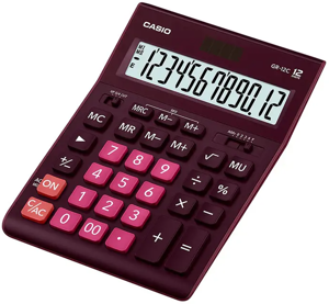 Stalinis skaičiuotuvas CASIO GR-12C, 155 x 209 x 35 mm, vyšninė sp.