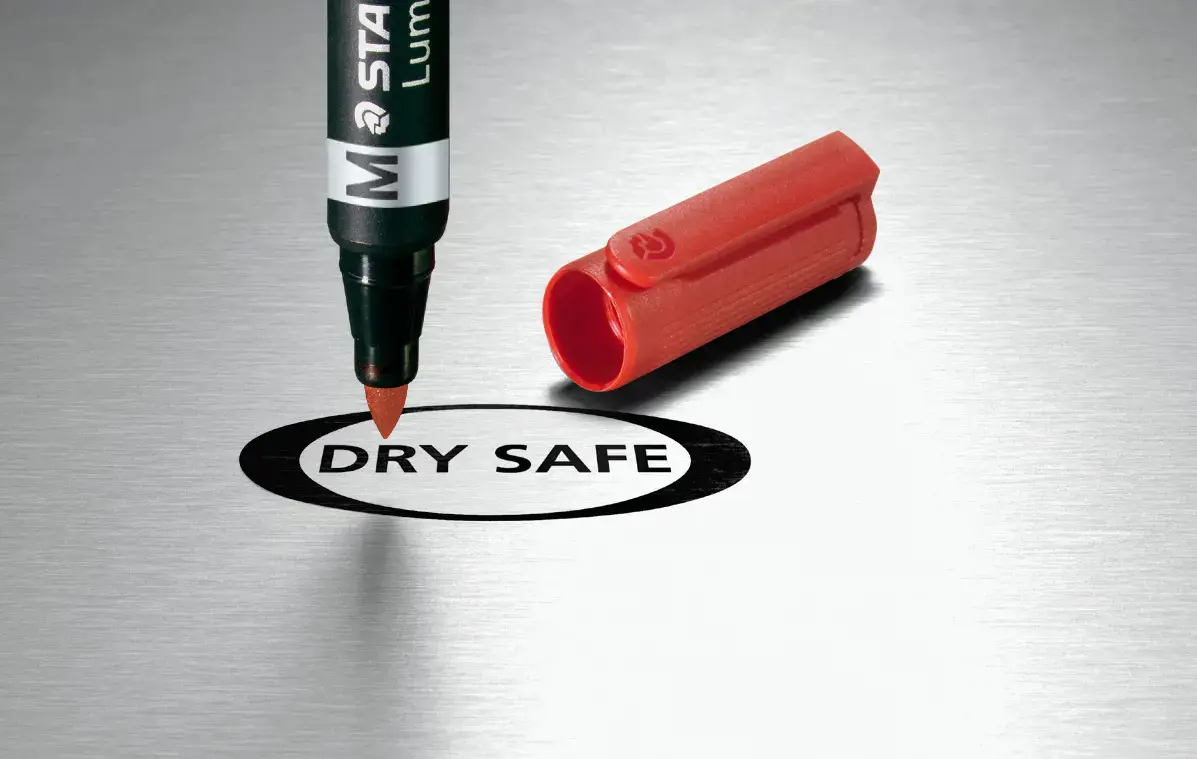 Permanentinis žymeklis STAEDTLER LUMOCOLOR DUO 348, RAUDONA