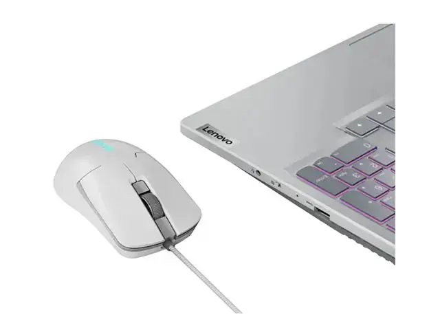 Lenovo MICE_BO "Legion M300s" pelė-balta, optinė, A tipo USB, 8000 DPI, balta