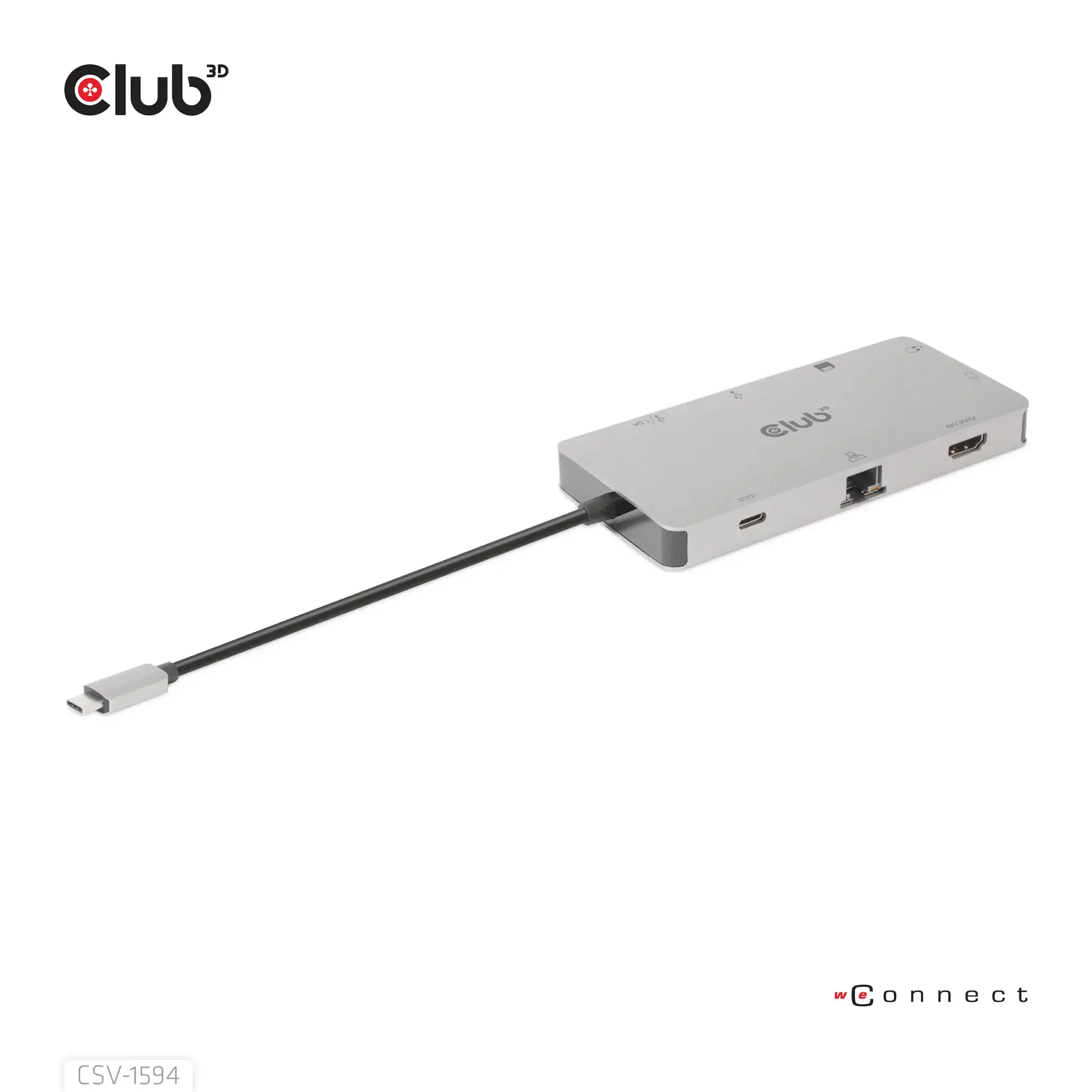 CLUB3D USB Gen1 Type-C 9-in-1 hub with HDMI, VGA, 2x USB Gen1 Type-A, RJ45, SD/Micro SD card slots and USB Gen1 Type-C Female port, USB 3.2 Gen 1 (3.1 Gen 1) Type-C, 3.5mm, HDMI, RJ-45, USB 3.2 Gen 1 (3.1 Gen 1) Type-A, USB 3.2 Gen 1 (3.1 Gen 1) Type-C, VGA, MicroSD (TransFlash), SD, 5000 Mbit/s, 60 Hz, 1920 x 1080 (HD 1080), 3860 x 2160