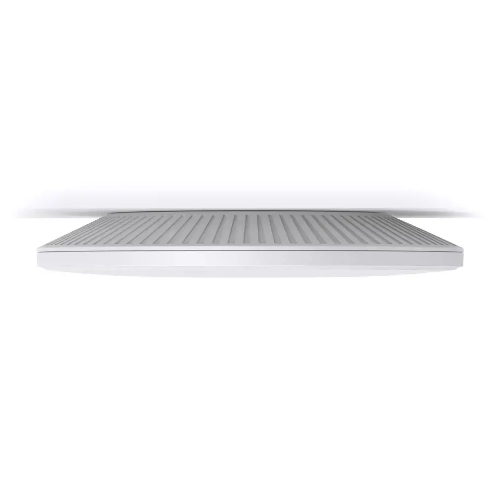 TP-Link Omada AX5400 Ceiling Mount WiFi 6 Access Point, 5400 Mbit/s, 574 Mbit/s, 4804 Mbit/s, 10,100,1000,2500 Mbit/s, 2.4 - 5 GHz, IEEE 802.11a, IEEE 802.11ac, IEEE 802.11ax, IEEE 802.11b, IEEE 802.11g, IEEE 802.11n