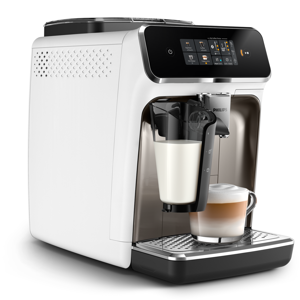 Philips EP2333/40, Espresso machine, Coffee beans, Built-in grinder, Stainless steel, White