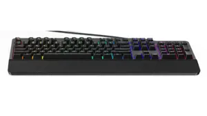 Lenovo Legion K500, pilno dydžio (100%), USB, mechaninis, QWERTY, RGB LED, juodas, pilkas