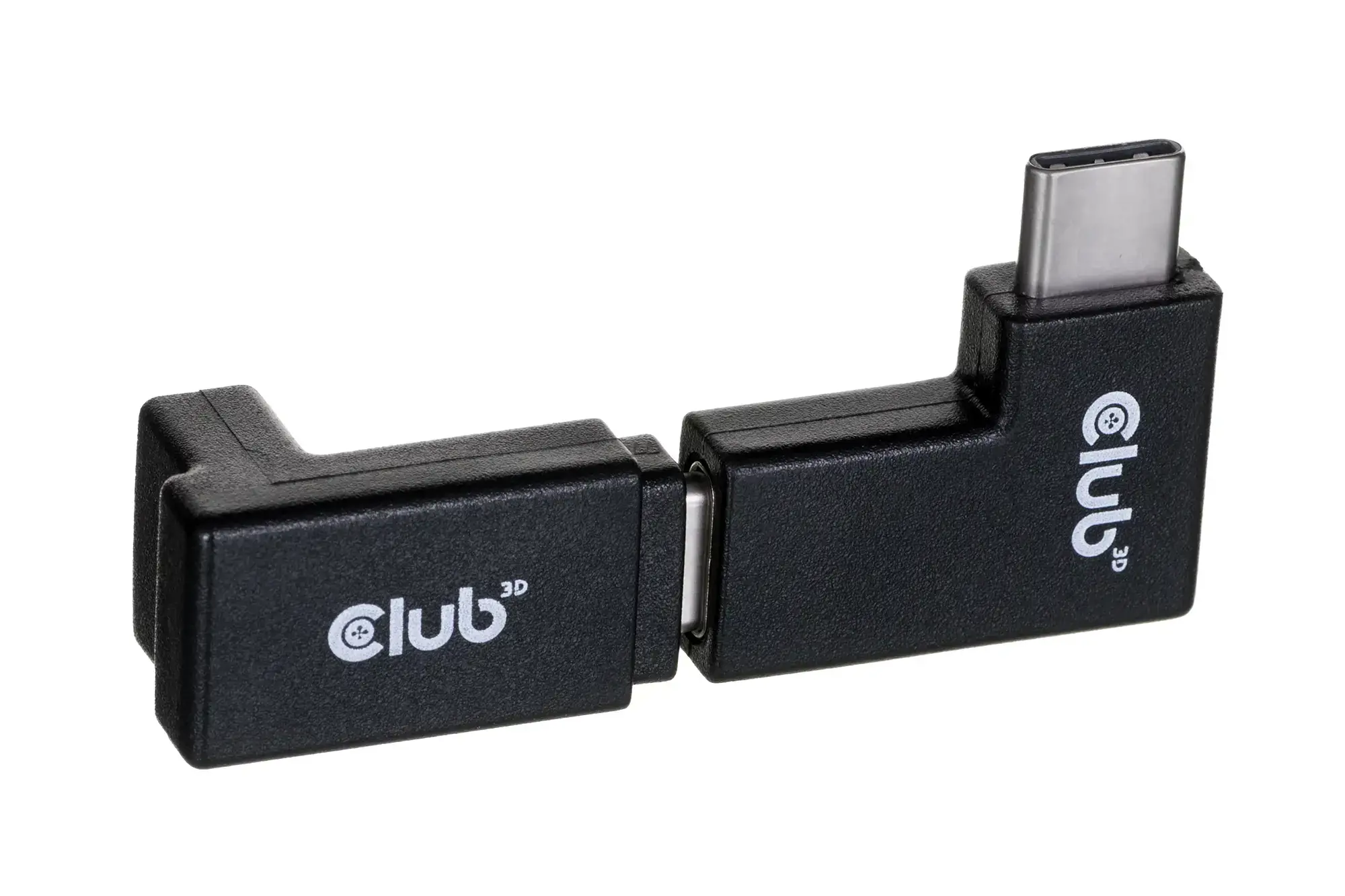CLUB3D USB Type-C Gen2 Angled Adapter set of 2 up to 4K120Hz M/F, USB C, USB C, USB 3.2 Gen 2 (3.1 Gen 2)