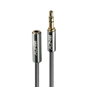 "Lindy" 1M 3,5 mm garso kabelis, CROMO LINE, 3,5 mm, vyriškas, 3,5 mm, moteriškas, 1 m, antracito s…