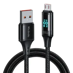 USB-Mikro USB kabelis Mcdodo CA-1070, 3A, 1,2 m (juodas)