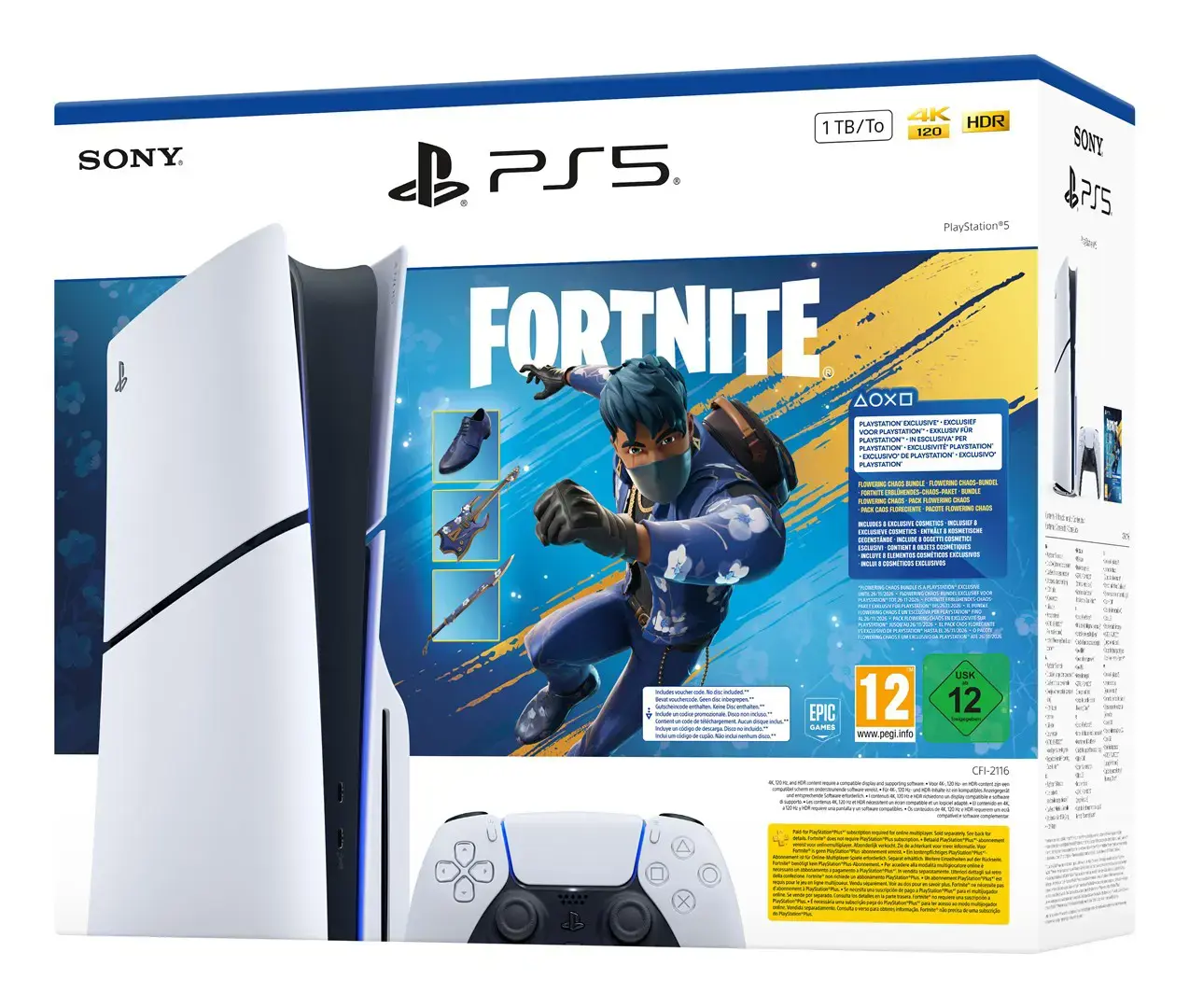 Sony PlayStation 5 Slim Console + Fortnite Blooming Chaos