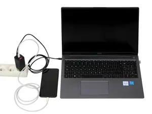 IBOX C-65 PD65W UNIVERSALUS ĮKROVIKLIS GaN USB-C KABELIUI BLACK