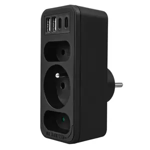 Current socket x3 + 4xUSB Maclean, splitter with 3 sockets, 2xUSB A, 2xUSB C PD 20W, 1x16A + 2x6A, …