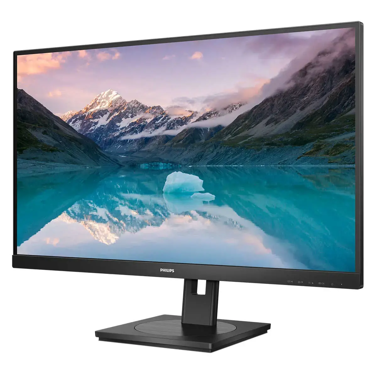 PHILIPS 27 colių 2560x1440 VA plokščias 300cd/m2 4 ms GtG 75Hz USB HUBAS Garsiakalbiai DP HDMI H/A 130 MM Pivot TCO 9 SLINE