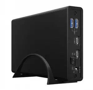 ICYBOX IB-382H-C31 išorinis korpusas 3,5 colio arba 2,5 colio HDD/SSD su USB 3.2 Gen 2 Type-C sąsaj…