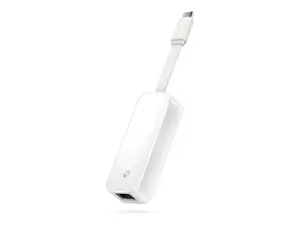 "TP-Link" USB Type-C to RJ45 Gigabit Ethernet tinklo adapteris, laidinis, USB, Ethernet, 1000 Mbps, baltas