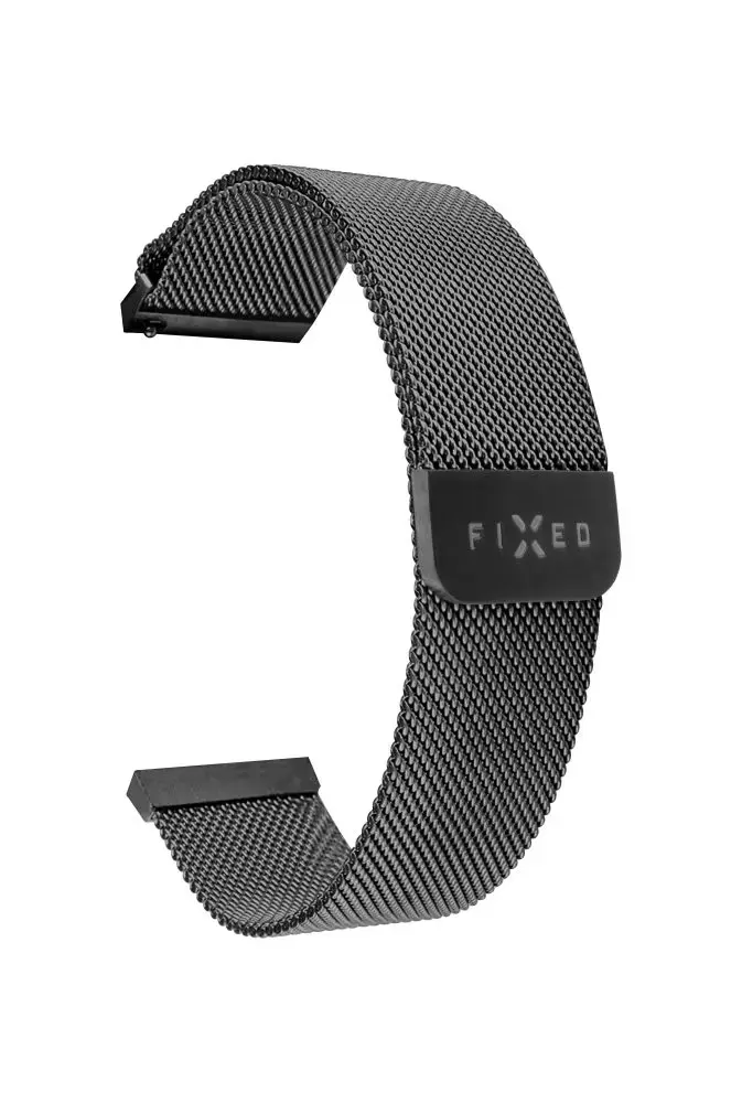 Fixed | Mesh Strap with Quick Release 18mm for smartwatch | Black