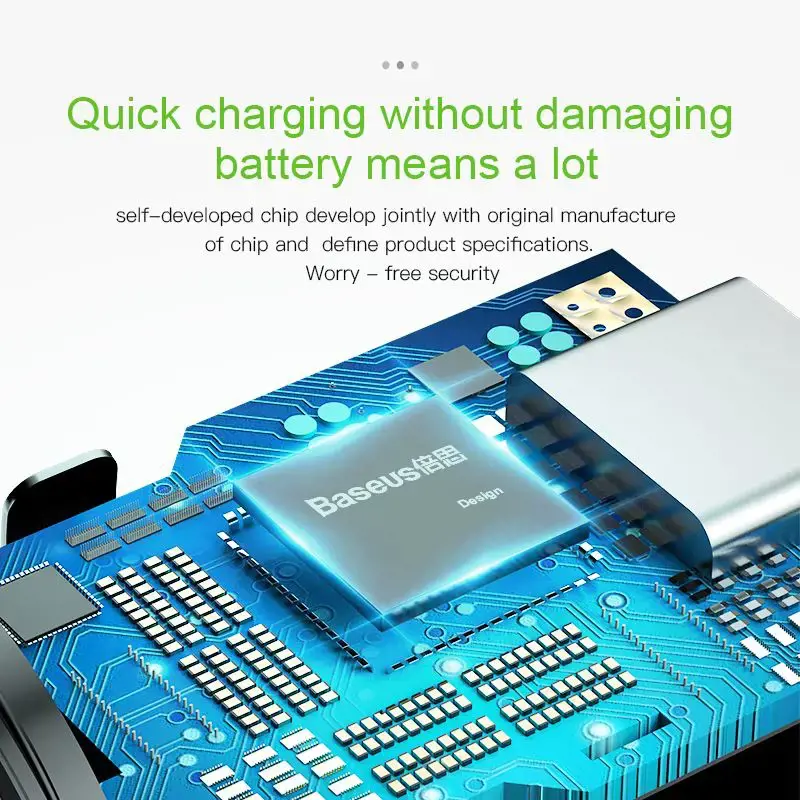 "Baseus" kvadratinis metalinis automobilinis įkroviklis USB+Type-C 30W PPS (PD3.0/QC4.0/SCP/AFC) juodas (juodas)