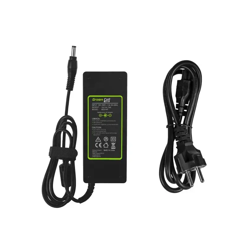 GREENCELL AD27AP Green Cell PRO įkroviklis / kintamosios srovės adapteris, skirtas "Toshiba Asus" 90W 19V 4.74A 5.5mm-2