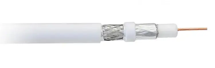 Libox Kabel koncentryczny PCC80 100 m koaksialinis kabelis RG-6/U, baltas