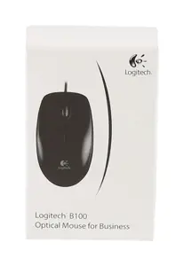 LOGITECH B100 optinė pelė juodos spalvos USB verslui