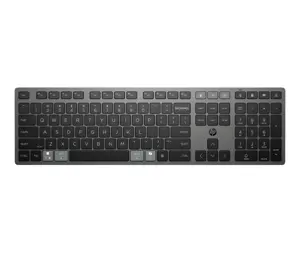 HP 725 Wireless Keyboard - Multi-Device, Dual-Mode, Programmable, Rechargeable - Nightfall Black, spill resistant - ENG