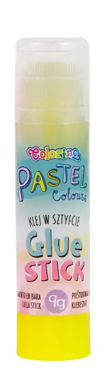 Pieštukiniai klijai Colorino Pastel 9g skaidrūs, pastelinių spalvų 1 vnt.