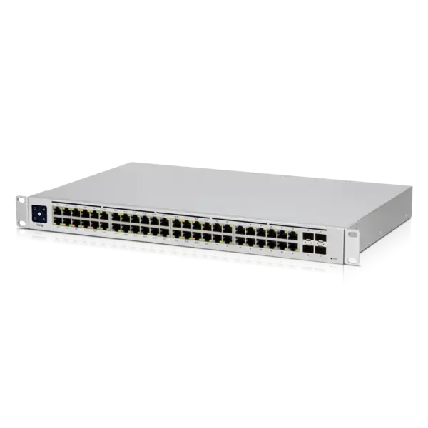 UBIQUITI USW-48-POE UniFi valdomas komutatorius gen2 32x Gigabit POE+ prievadai / 16x Gigabit POE prievadai / 4x SFP 1GB prievadai 32W vienam prievadui
